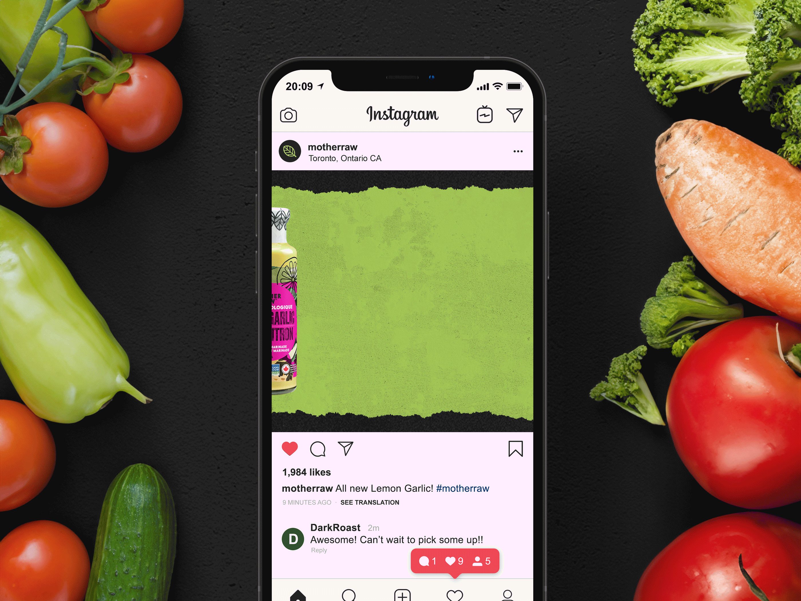 Organic Dressing Social Graphic