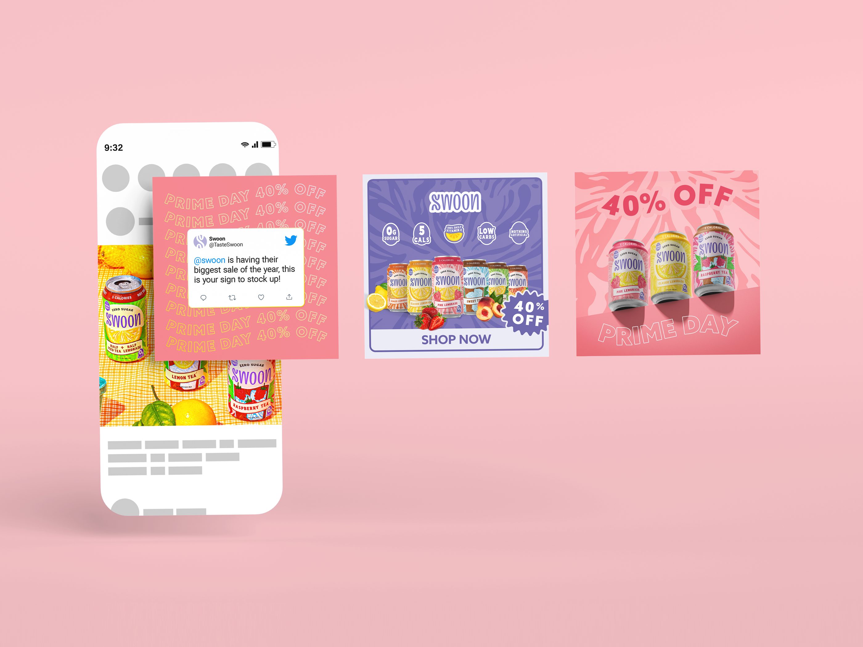 Lemonade Brand Social Media Designs