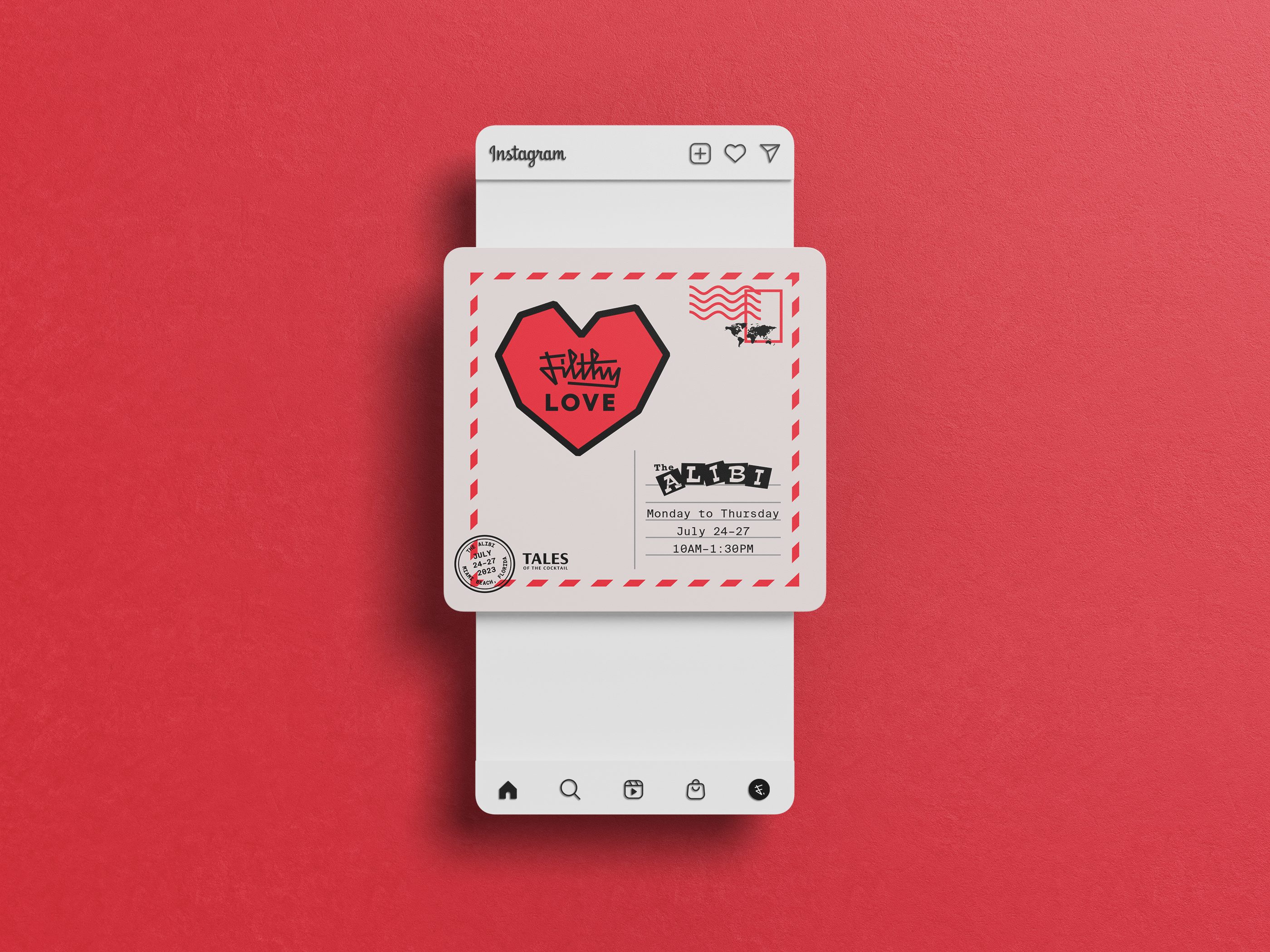 Cocktail Party Invite Social Media Post