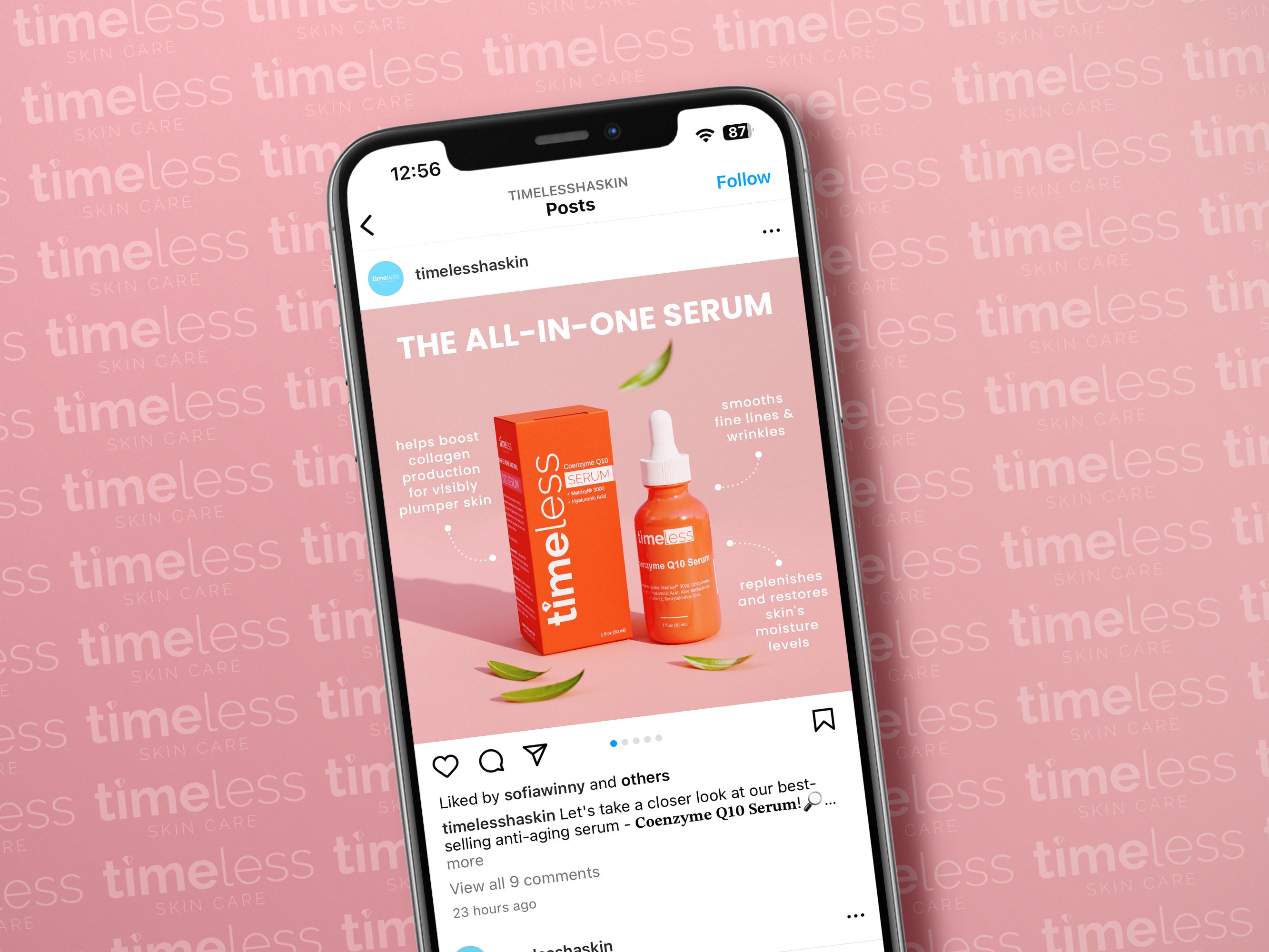 Anti-aging Serum Social Media Design