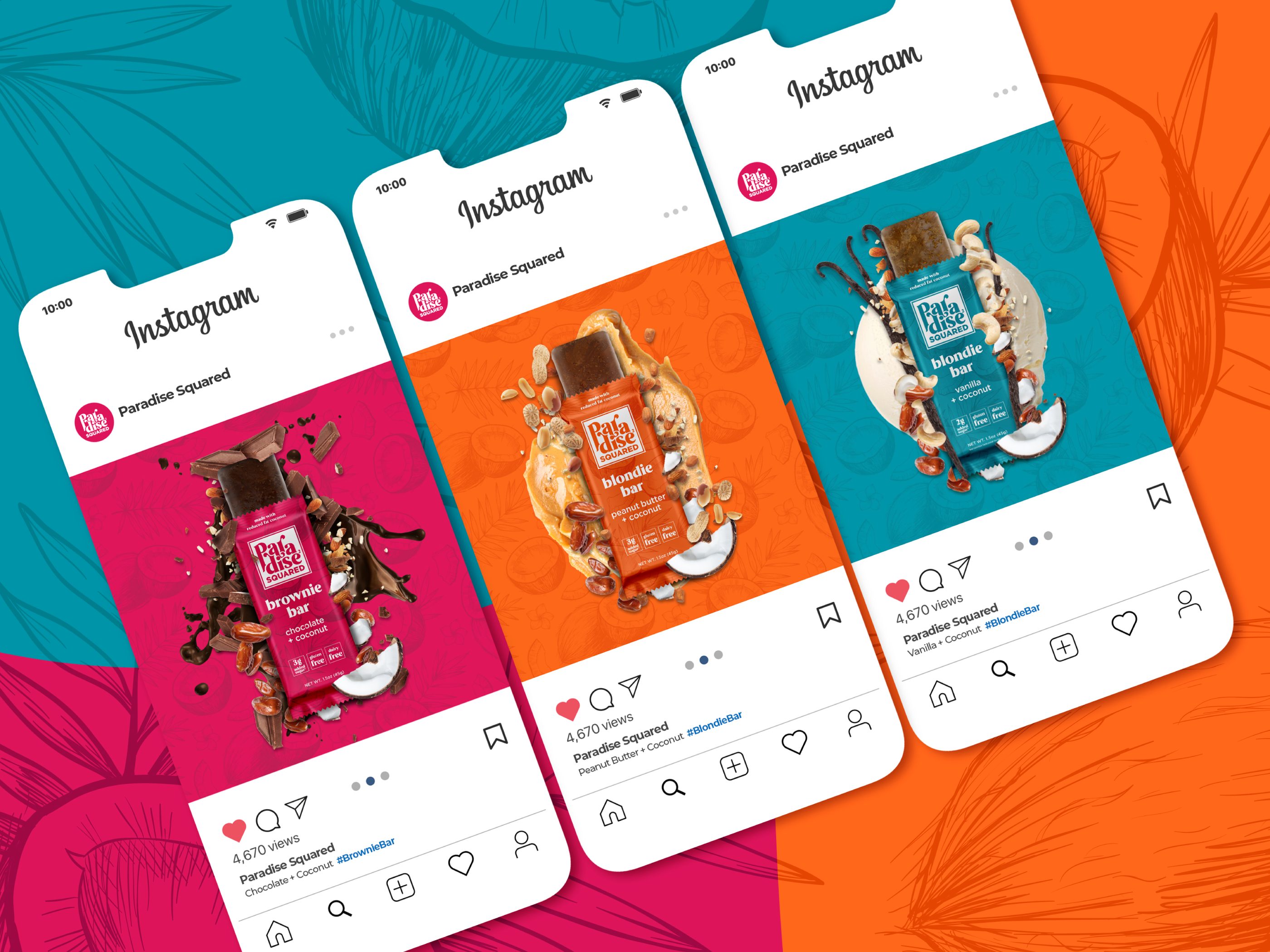 Social Media Design for Brownie Chocolate Bar