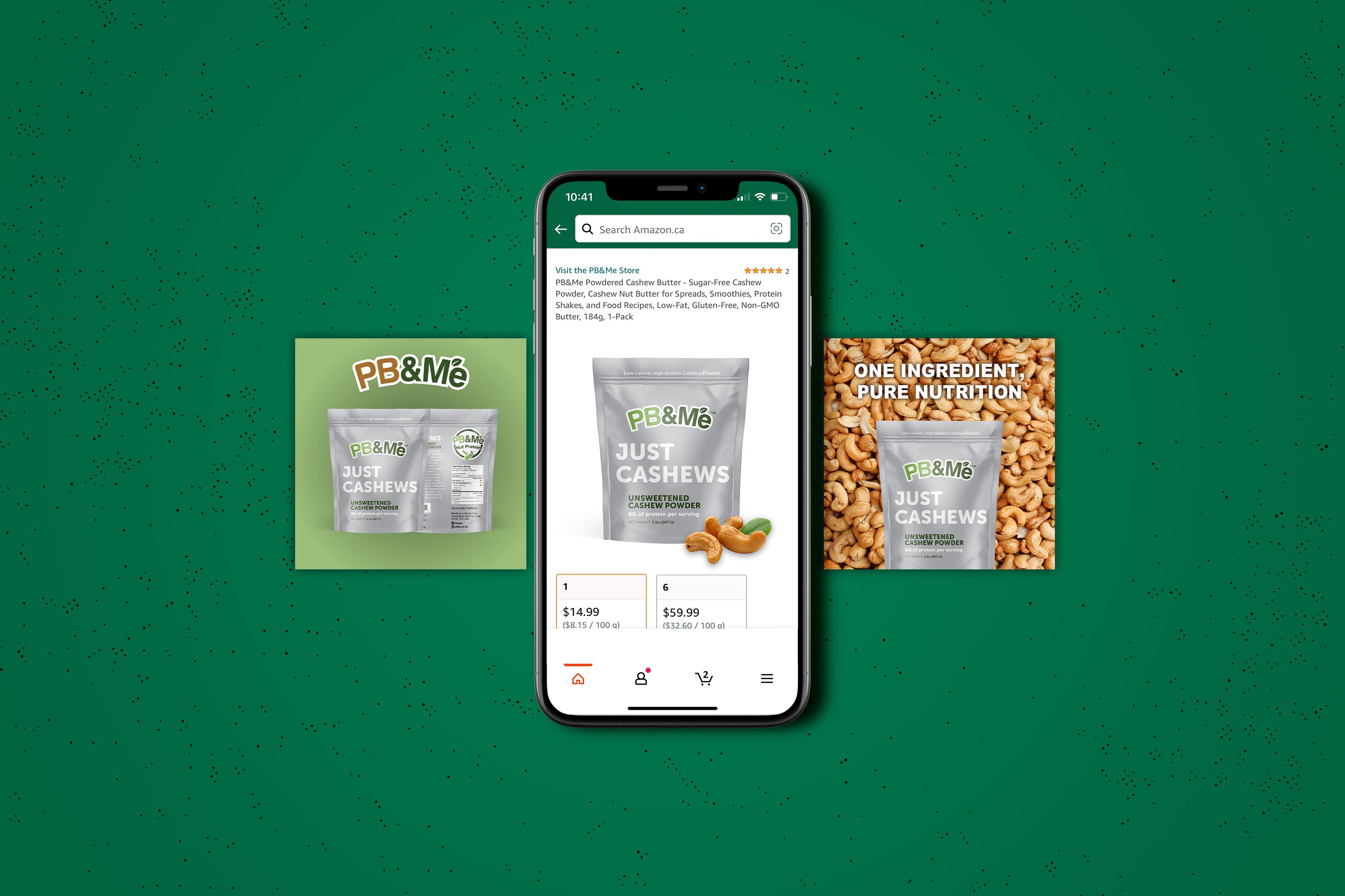 Cashews Amazon Product Page Design