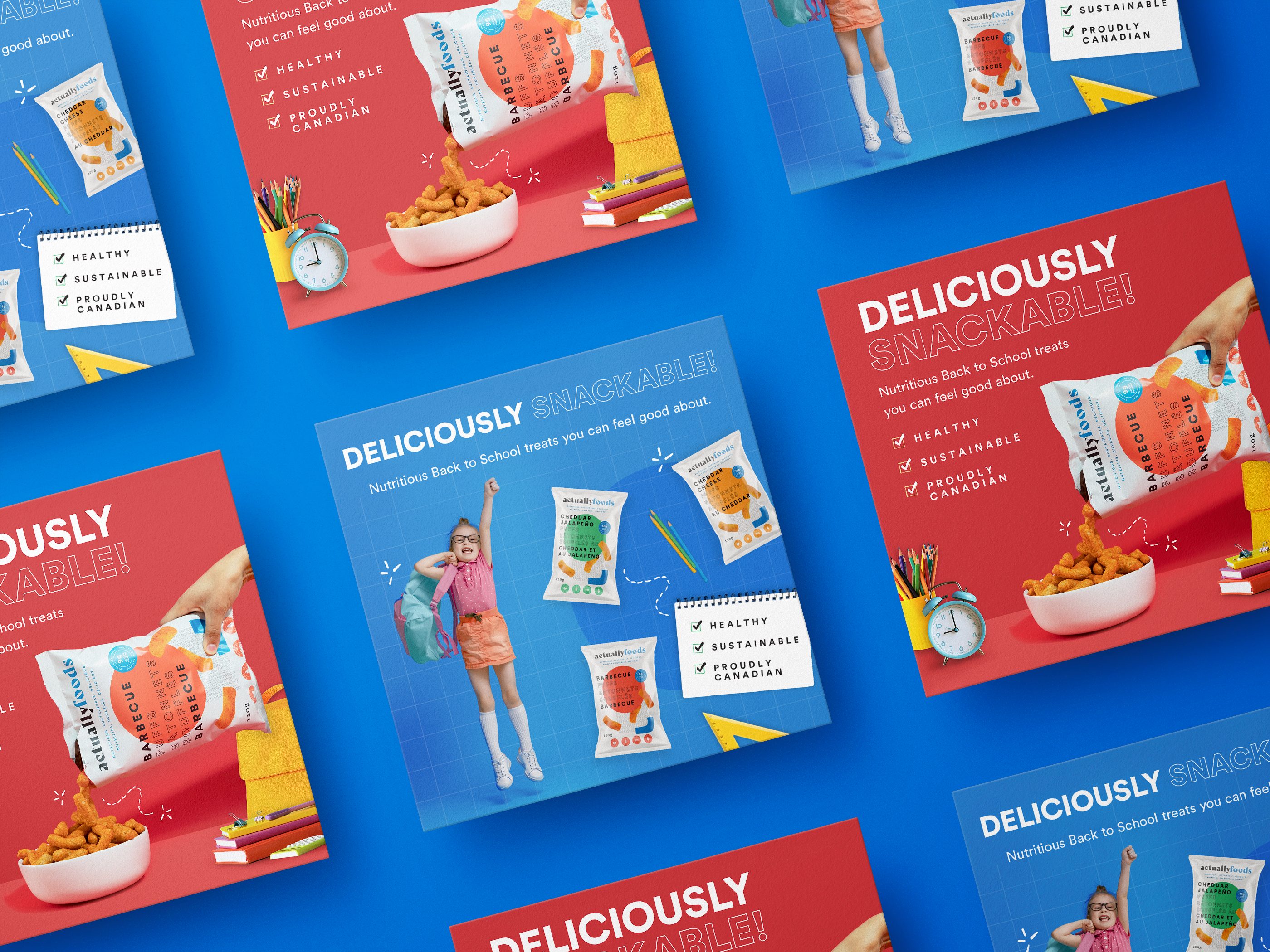 Healthy Snack Instagram Ad Designs
