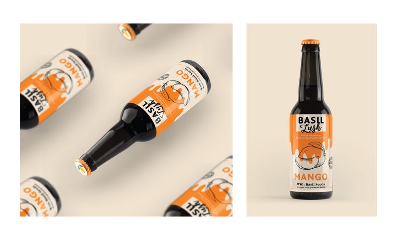 Glass Bottle Alcoholic Beverage Design