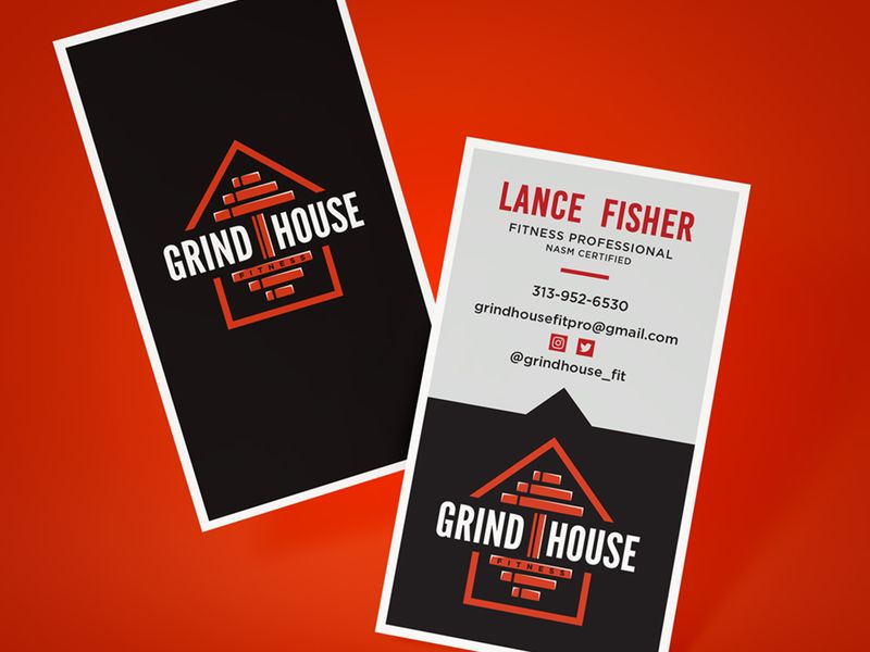 Business Card Design for Fitness Industry