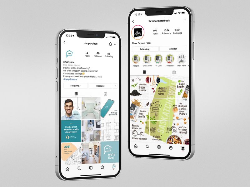 Social Media 9-Grid Layout & Design