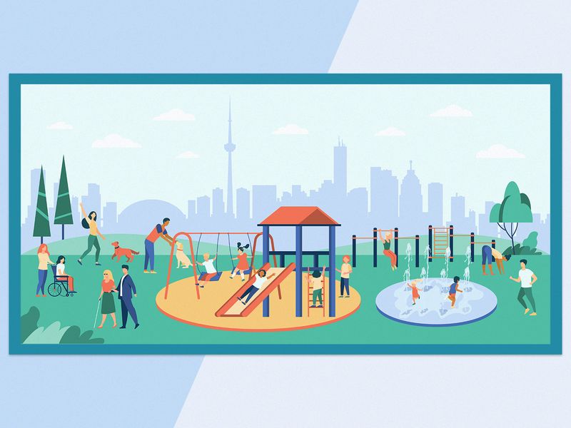 City of Toronto Park Illustration Design
