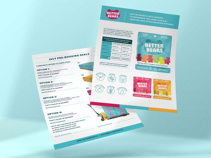 Candy Company Sell Sheet Design