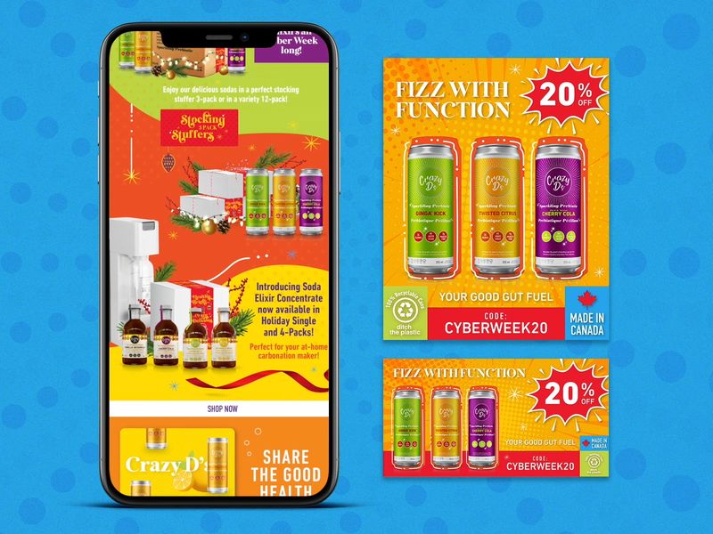 Black Friday Campaign Design for Beverage CPG