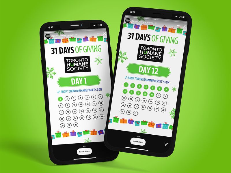 Social Media Holiday Calendar Design