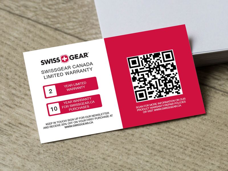 Ecommerce Warranty QR Code Business Card Design