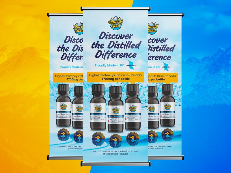 Cannabis & CBD Pop Up Banner Design
