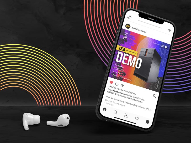 Music Festival Event Social Media Graphic