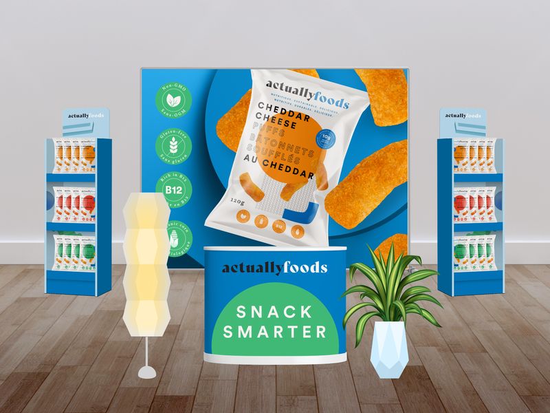 Nutritional Snack Food Promo Booth Design