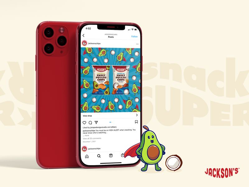 Social Media Design for Sweet Potato Chips