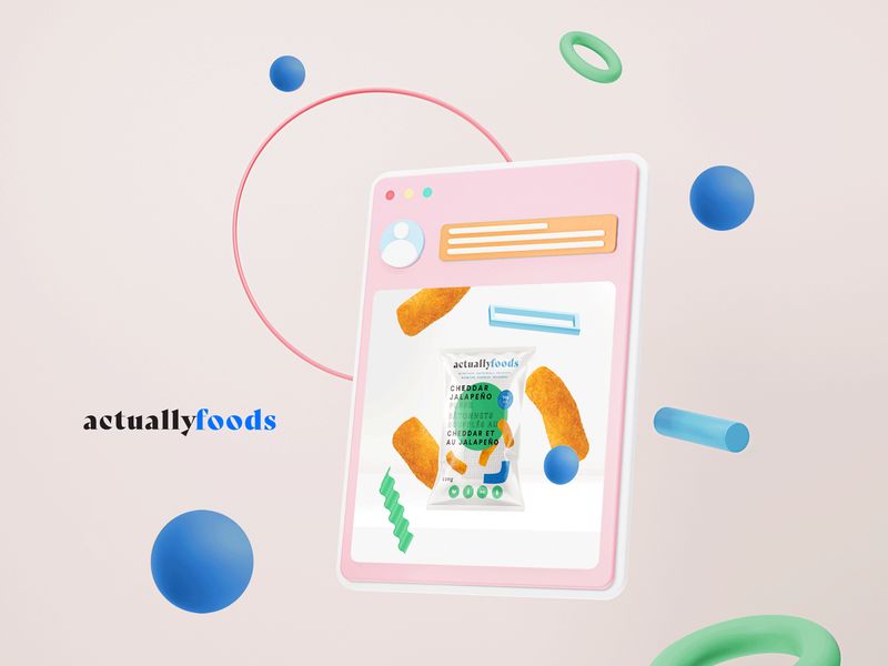 Snack Food Social Media Design