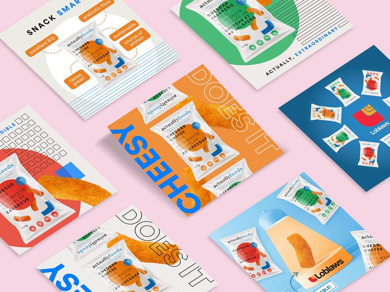 Cheese Puffs Social Media Branding