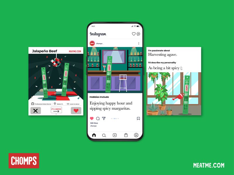 Meat Stick Social Media Design