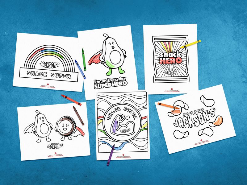 Snack Coloring Book Design