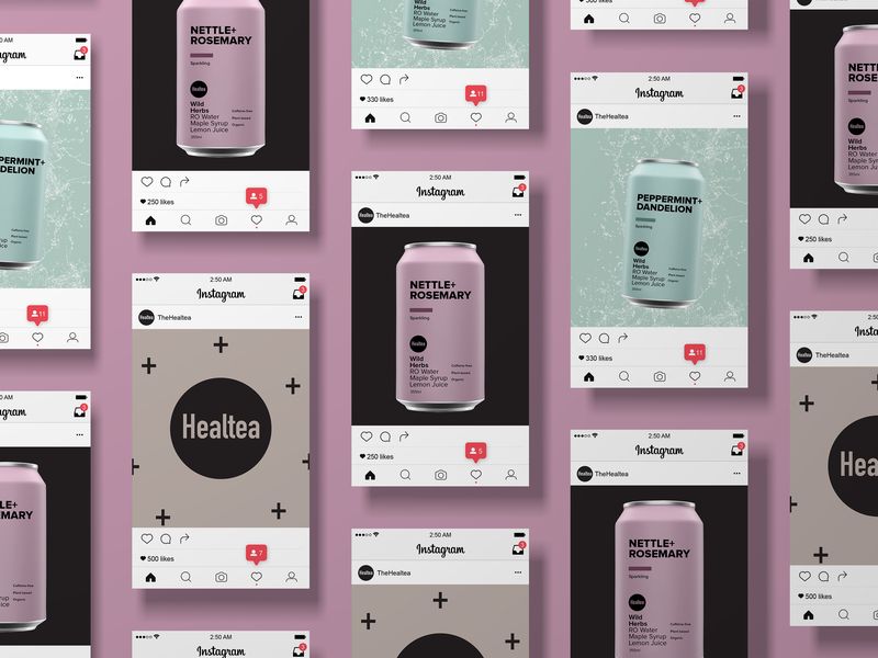 Healthy Tea Drink Social Media Design