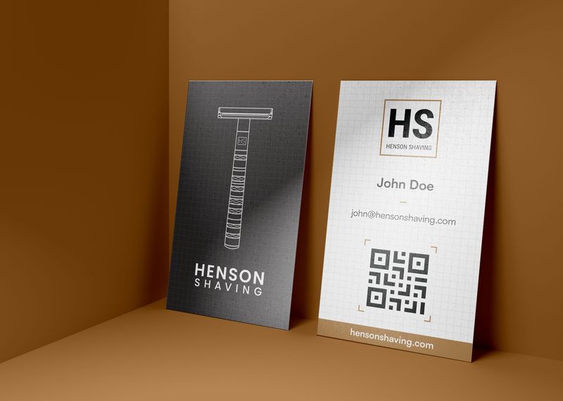 Shaving Brand Business Cards