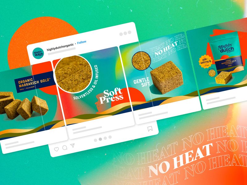 Cannabis Social Media Carousel Design