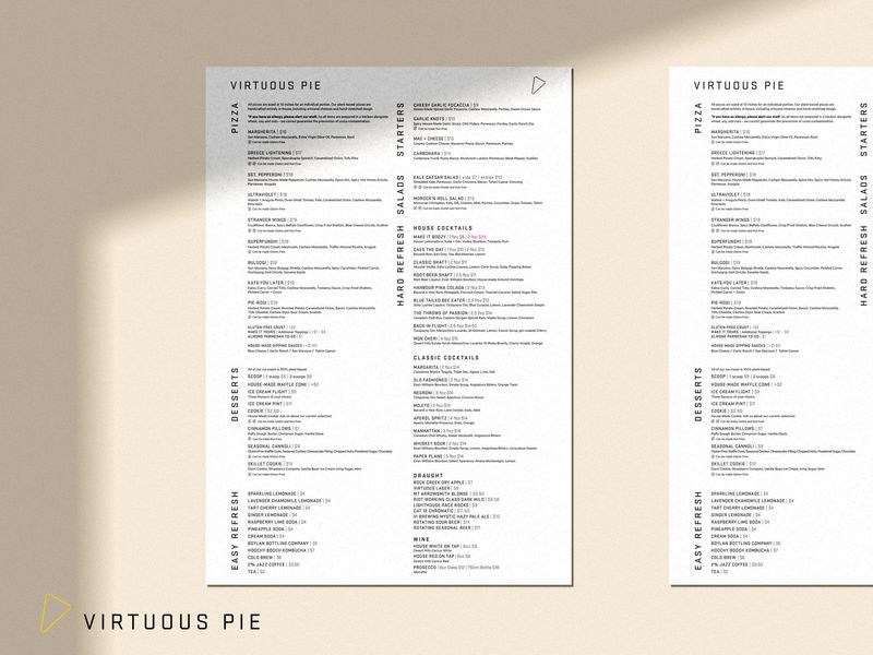 Restaurant Minimal Menu Design