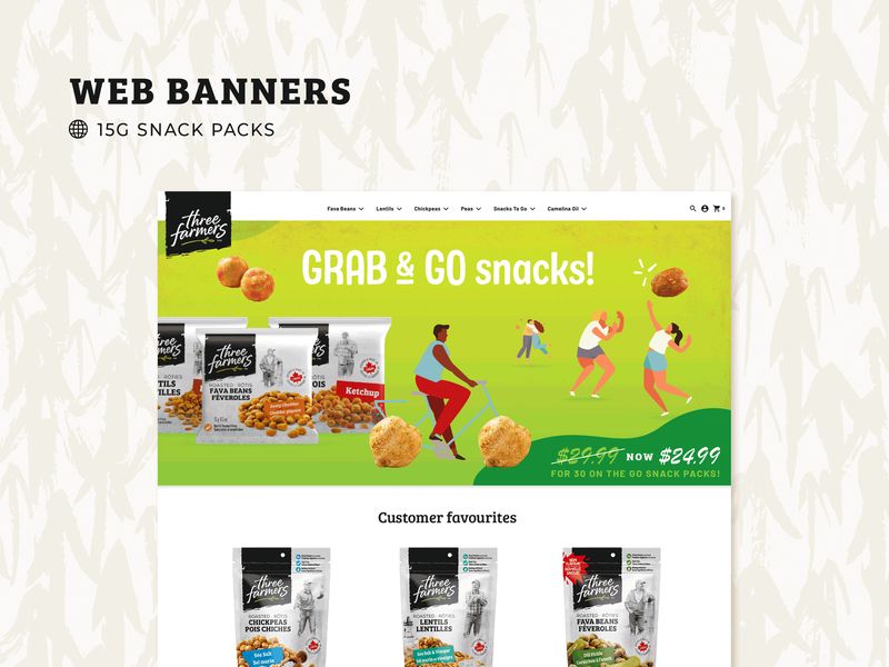 Chickpeas Web Banner Design