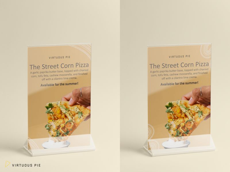Street Corn Pizza Sign Design