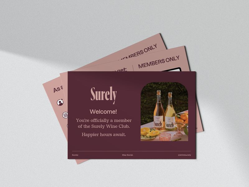 Wine Welcome Card