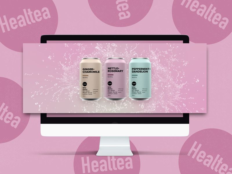 Tea Drink Website Banner