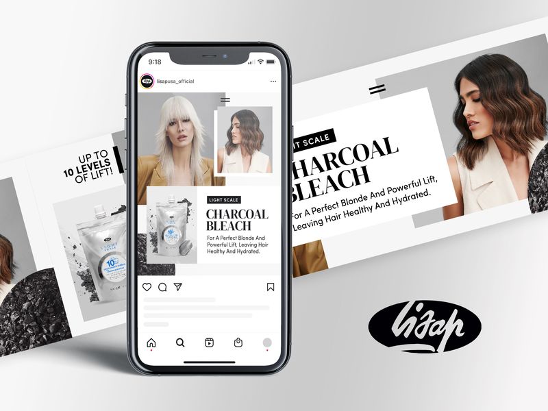 Hair Care Social Media Content Design