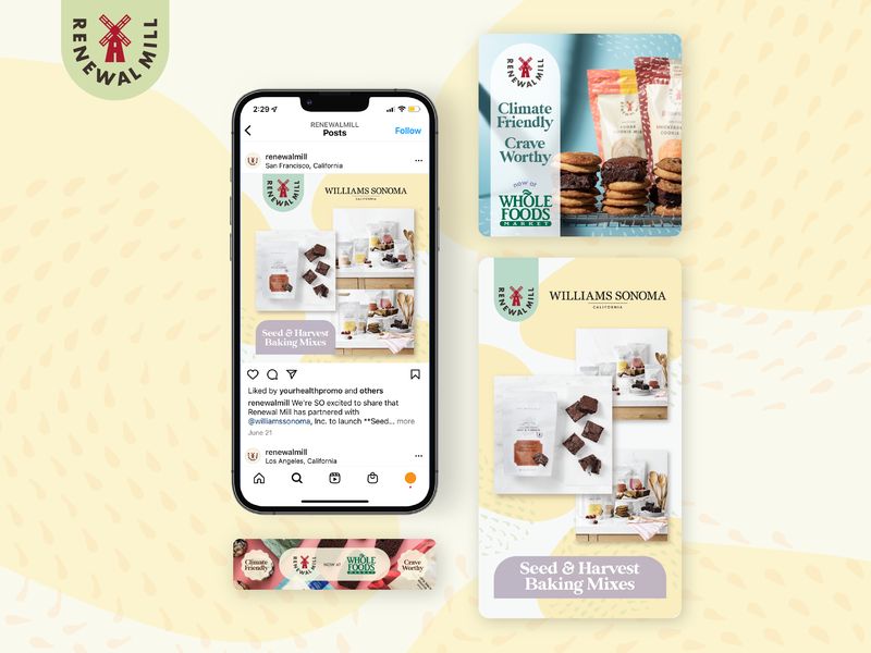 Brownie Cake Social Media Design