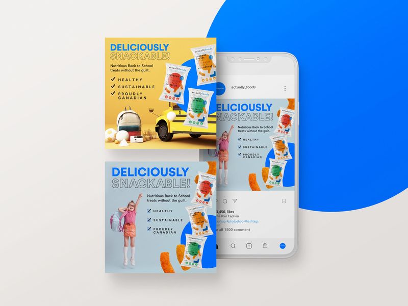 Healthy Snack Social Media Design