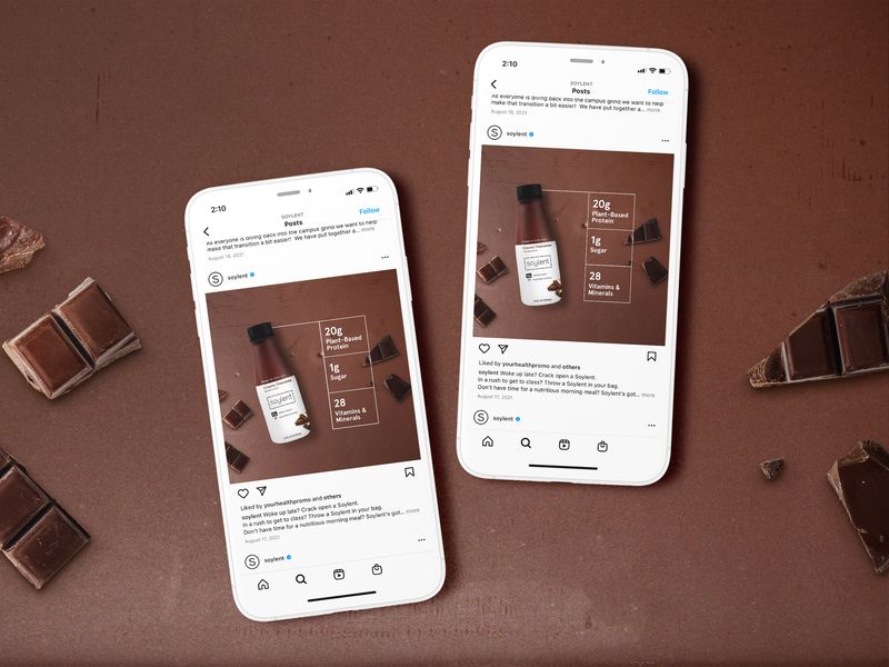 Healthy Drink Chocolate Social Media