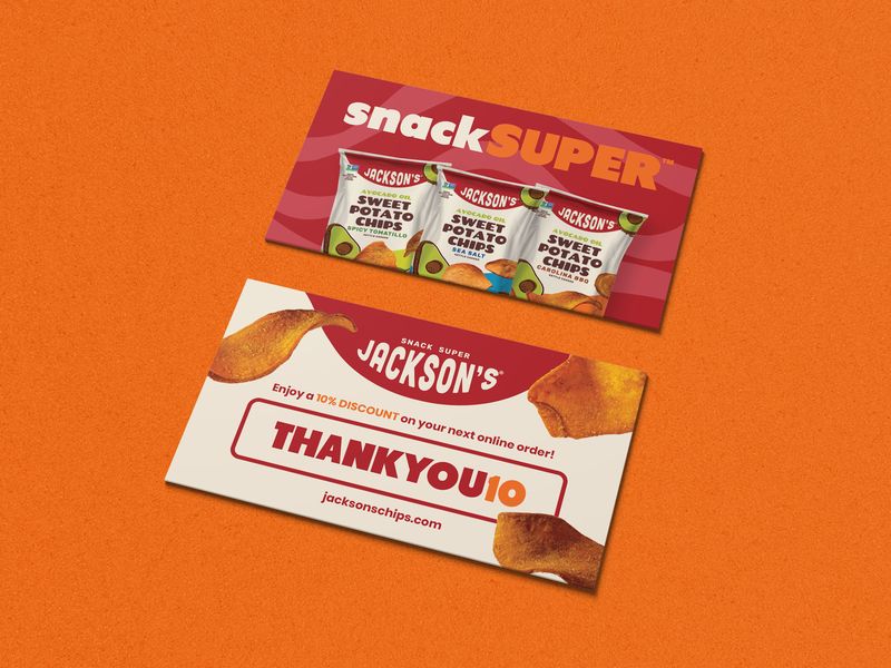 Potato Chips Thank You Business Card