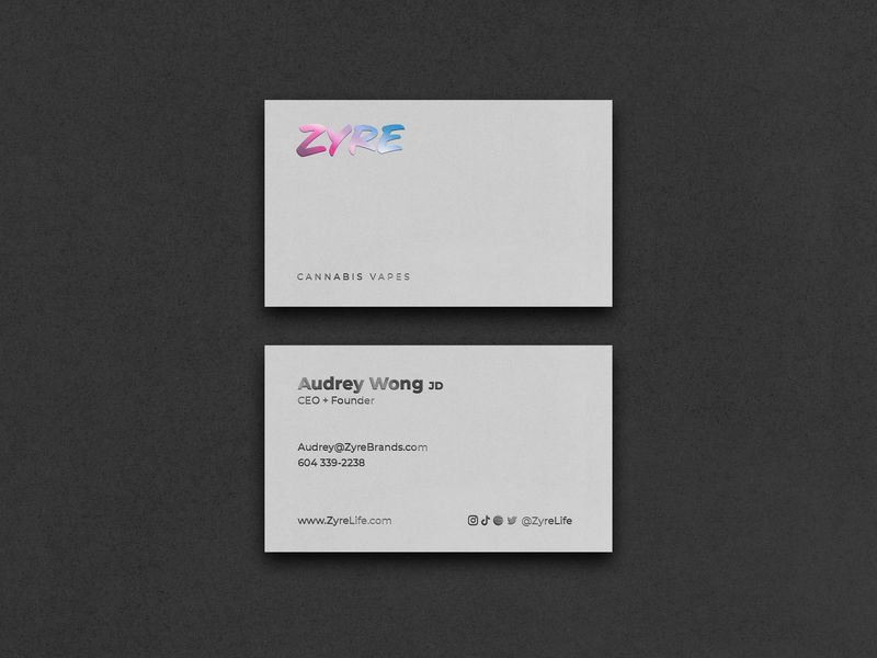 Cannabis Vape Business Card Design