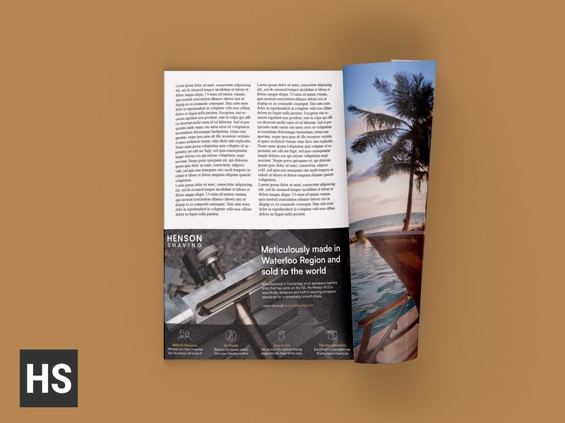 Shaving Blade Magazine Ad