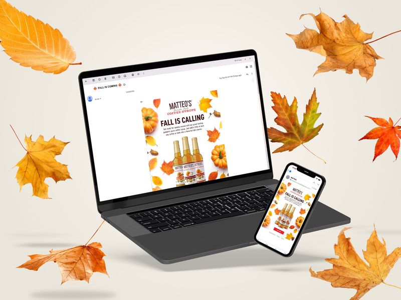 Coffee Syrup E-Mail Newsletter Design