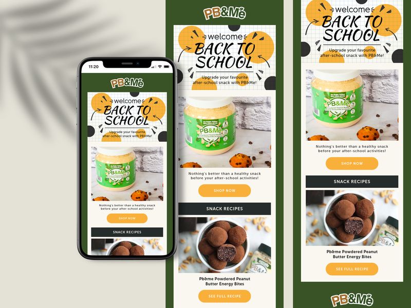 Peanut Butter Snacks Social Media Design