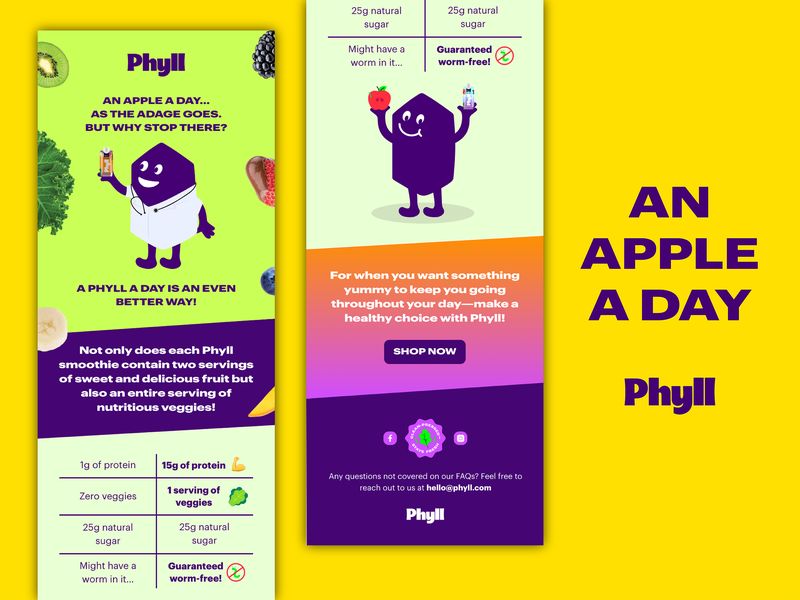 Protein Healthy Newsletter Design