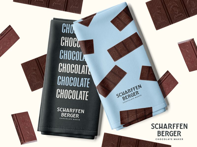 Chocolate Bar Tea Towel Design