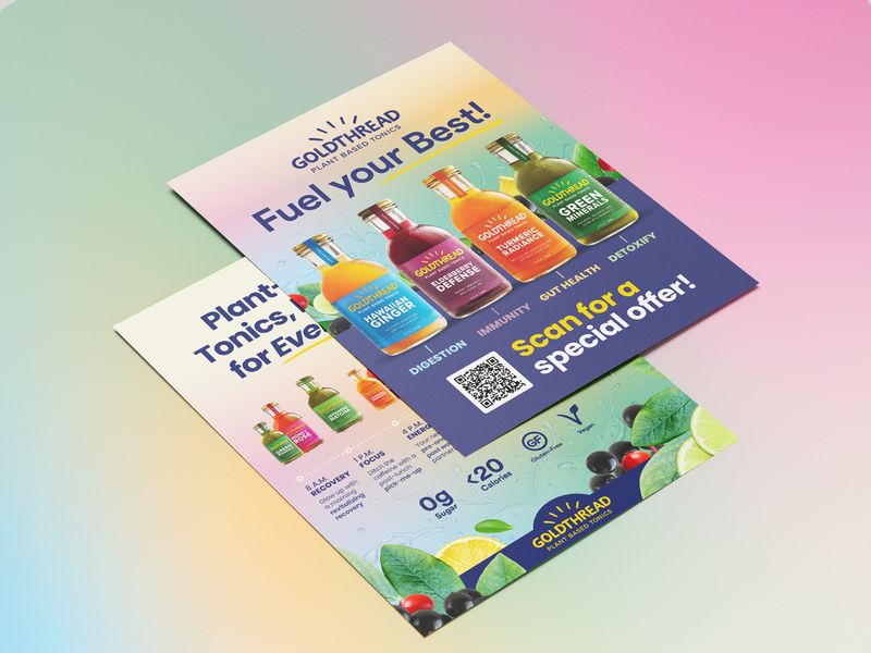 Tonic Plant Drink Poster Design