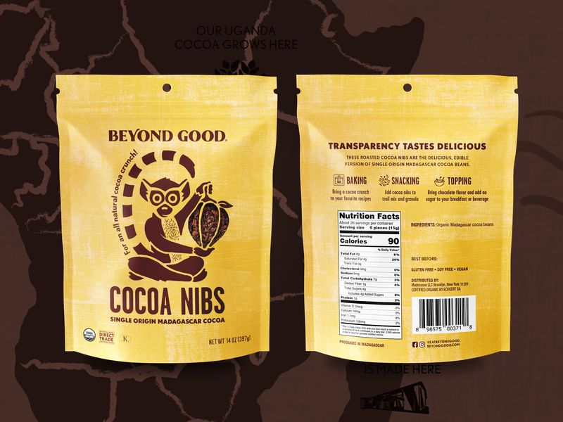 Cocoa Nibs Packaging Design