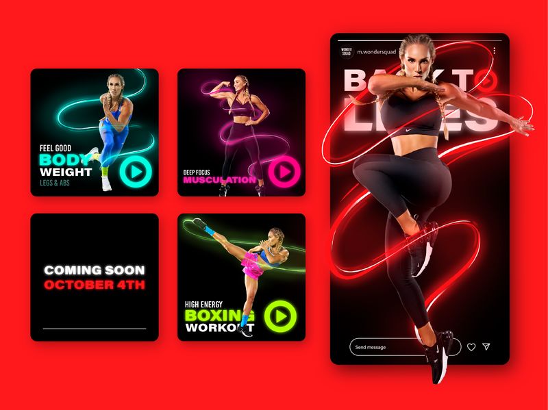 Fitness Social Media Design