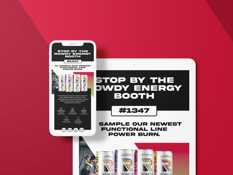 Energy Drink Newsletter Design