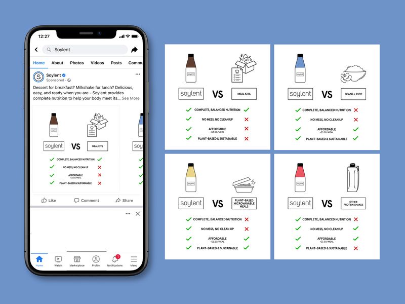 Protein Drink Social Media Ad