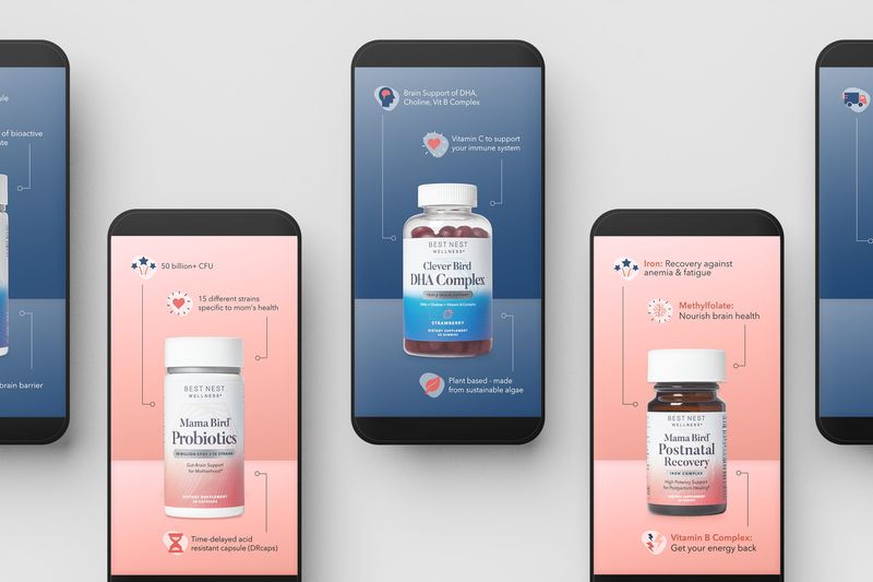 Vitamins Social Media Content Design