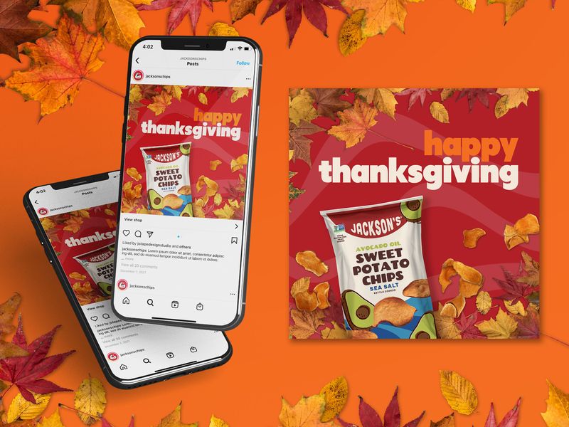 Thanksgiving Social Post for Potato Chips
