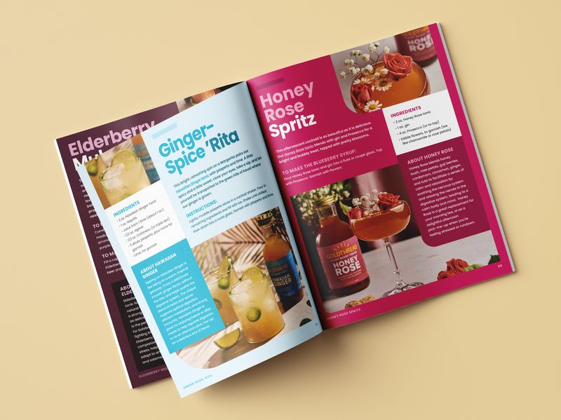 Tea Cocktail Recipe Design Book